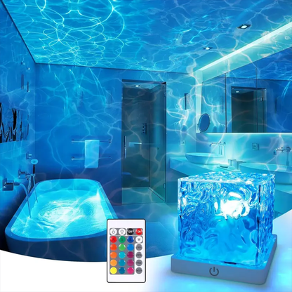 16-Color Rechargeable Ocean Wave Shower Light